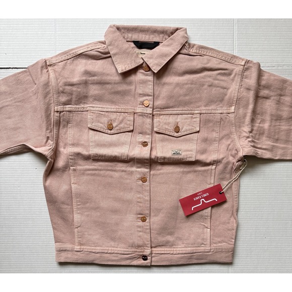 Kimes Ranch Jackets & Blazers - KIMES RANCH - Women's CHELSEA Pink Boxy Denim Jean Jacket‎ - X-Large - XL - NWT